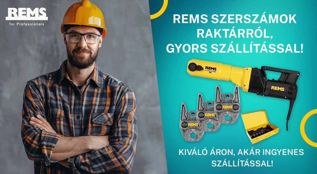 Rems szerszámok kiváló áron, akár ingyenes kiszállítással, azonnal, raktárról! 