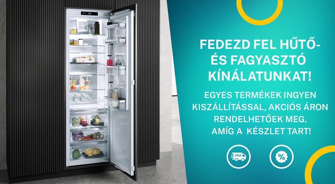 Hűtők és fagyasztók széles választéka – Ingyenes, azonnali kiszállítás!