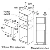 Bosch BFL554MB0 Serie|6 Beépíthető mikrohullámú sütő | Fekete