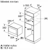 Bosch BFL7221B1 Serie | 8 Beépíthető mikrohullámú sütő Fekete