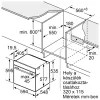 BOSCH HBG7321B1 Serie|8 Beépíthető sütő | Fekete