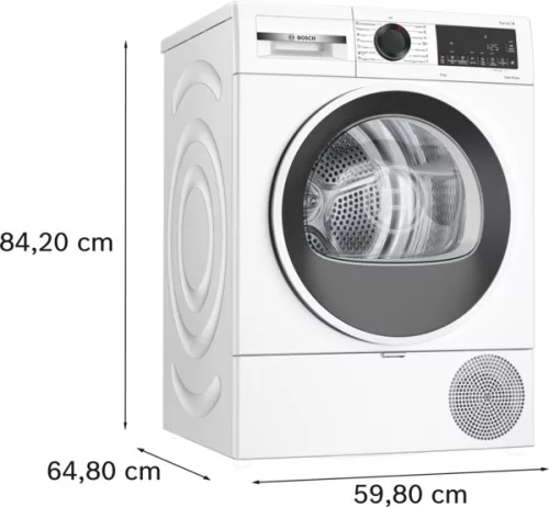 BOSCH WQG243DMBY Serie|6 Hőszívattyús szárítógép
