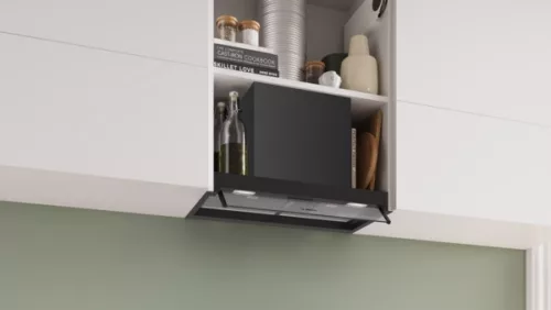 BOSCH DBB65CC60 Serie|4 Integrált beépíthető design páraelszívó | 583 m3/óra | 60 cm | Fekete