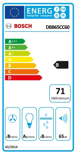 BOSCH DBB65CC60 Serie|4 Integrált beépíthető design páraelszívó | 583 m3/óra | 60 cm | Fekete