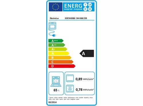 ELECTROLUX EOF3H00BX inox beépíthető sütő (EOF3H00BX)