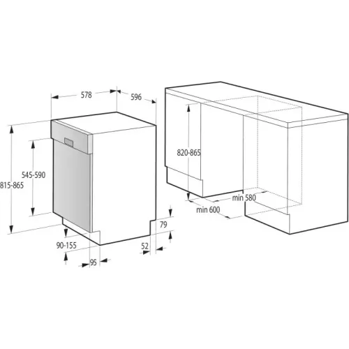 Gorenje GI62040X Beépíthető mosogatógép