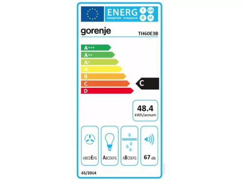 Gorenje teleszkopós páraelszívó TH60E3B fekete