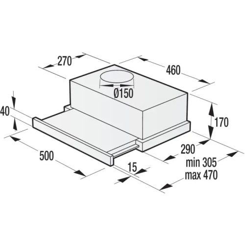 Gorenje páraelszívó BHP 523 E10X