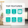 Gorenje BM341M3DBGH Beépíthető mikró, 34 L, fekete üveg, lefelé nyíló ajtóval
