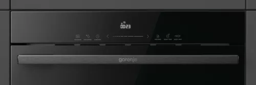 Gorenje BM341M3DBGH Beépíthető mikró, 34 L, fekete üveg, lefelé nyíló ajtóval