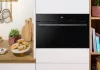 Gorenje BM341M3DBGH Beépíthető mikró, 34 L, fekete üveg, lefelé nyíló ajtóval