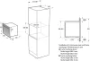 Gorenje BM341M3DBGH Beépíthető mikró, 34 L, fekete üveg, lefelé nyíló ajtóval