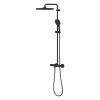 Grohe Tempesta System 250 Cube Termosztátos zuhanyrendszer, Tempesta 250 Cube fejzuhany, matt fekete (266892431)