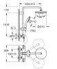 Grohe Zuhanyszett Termosztáttal Tempesta System 210 Króm (26811001)