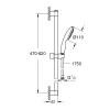 Grohe Tempesta 110 Sines zuhanyszett 1 spray (Rain) 27853003 (27853003)