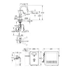 Grohe Blue Professional C-kifolyós kezdőkészlet kihúzható fejjel, szín: króm (31325002)