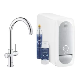   GROHE Blue Home csaptelep készlet szabályozható szénsavadagolóval C alakú kifolyóval, króm (31455001)