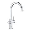 GROHE Blue Home csaptelep készlet szabályozható szénsavadagolóval C alakú kifolyóval, króm (31455001)