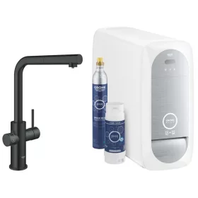   GROHE Blue Home L-kifolyós kezdőkészlet kihúzható fejes fekete (31539KS0)