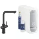 GROHE Blue Home L-kifolyós kezdőkészlet kihúzható fejes fekete (31539KS0)