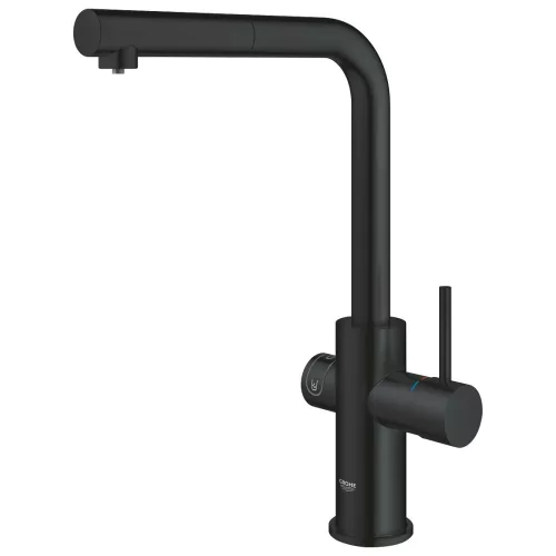 GROHE Blue Home L-kifolyós kezdőkészlet kihúzható fejes fekete (31539KS0)