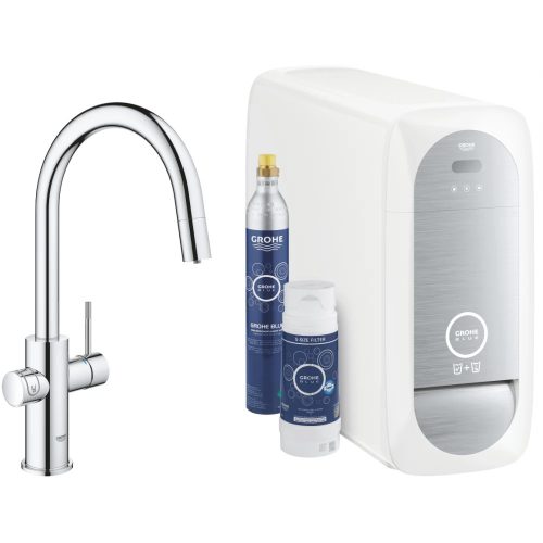 Grohe Mosogató csaptelep Grohe Blue Home kihúzható zuhannyal króm 31541000 (G31541000)