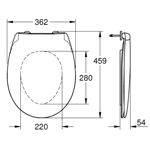 Grohe BauCeramic WC ülőke (39492000)