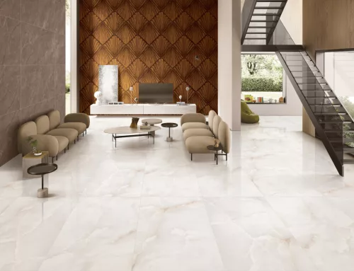 Nextile, Pacific Onyx White, csiszolt magasfényű 80*160 Padlólap, Extra nagyméretű