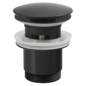   Sapho Click-Clack mosdó leeresztő nagy dugóval, matt fekete CV1007B