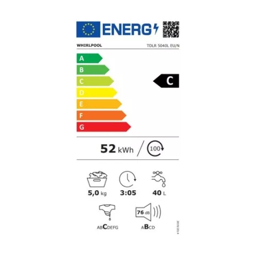 Whirlpool TDLR 5040L EU/N felültöltős mosógép