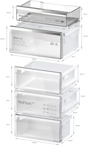 Bosch KGN39LBCF alulfagyasztós hűtőszekrény