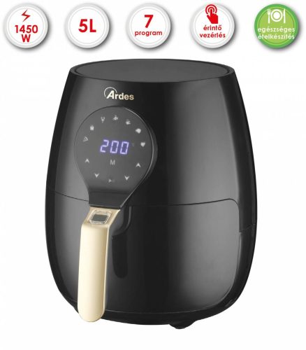 ARDES 1K33 5 literes Air Fryer forrólevegős sütő, olajsütő