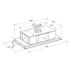 SIRIUS - Páraelszívó SLT-958 EM H200 TW Inox motor nélkül