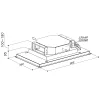 SIRIUS - Páraelszívó SLT-971 LESS EM 90 cm H160 TW Inox motor nélkül