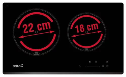 CATA - Beépíthető domino indukciós főzőlap IB-2 PLUS BK