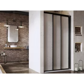 Ravak Supernova ASDP3-90 zuhanyajtó 198 fekete+pearl