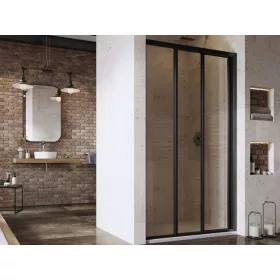 Ravak Supernova ASDP3-130 zuhanyajtó 198 fekete+transparent