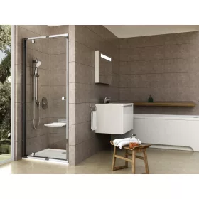 Ravak Pivot PDOP1-80 zuhanyajtó krómhatású+transparent