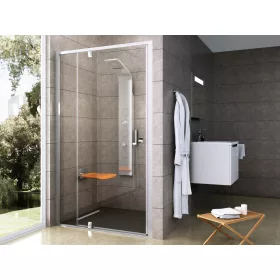 Ravak Pivot PDOP2-100 zuhanyajtó krómhatású+transparent
