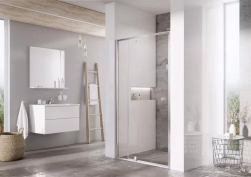 Ravak Pivot PDOP2-110 zuhanyajtó szatén+transparent *