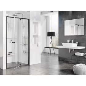 Ravak Pivot PDOP2-120 zuhanyajtó fekete+transparent