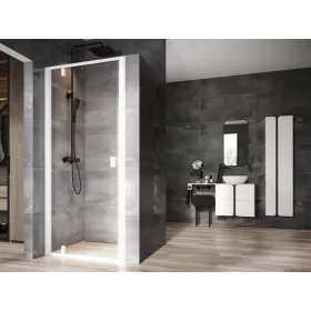 Ravak Nexty NDOP1-90 zuhanyajtó matt fehér+transparent