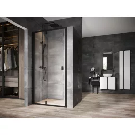 Ravak Nexty NDOP2-110 zuhanyajtó fekete+transparent