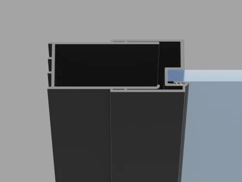 Ravak Blix II NBLDP2 120 zuhanyajtó fekete+transparent