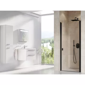 Ravak Chrome CSD1-90 zuhanyajtó fekete+transparent