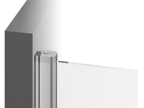 Ravak Chrome CSD1-90 zuhanyajtó fekete+transparent