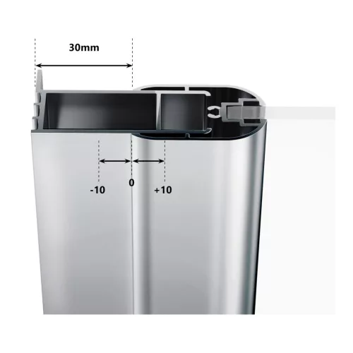 Ravak Chrome CSDL2-90 zuhanyajtó krómhatású+transparent