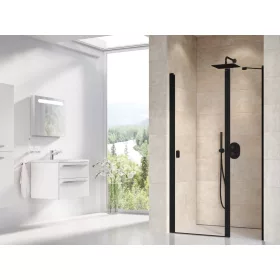 Ravak Chrome CSD2-100 zuhanyajtó fekete+transparent