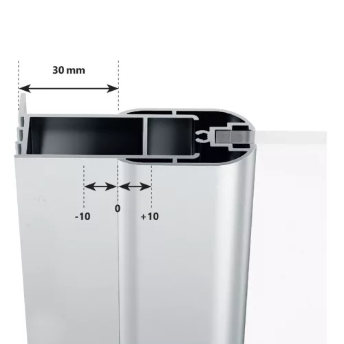 Ravak Chrome CSD2-100 zuhanyajtó szatén+transparent