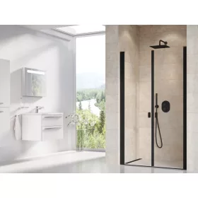 Ravak Chrome CSDL2-110 zuhanyajtó fekete+transparent